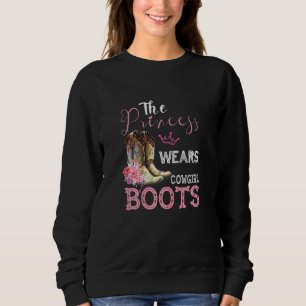 Sweatshirt Princess porte des bottes de cowgirl design