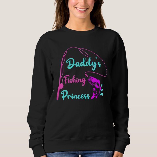 Sweatshirt Princesse de pêche de papa pour enfants (Devant)