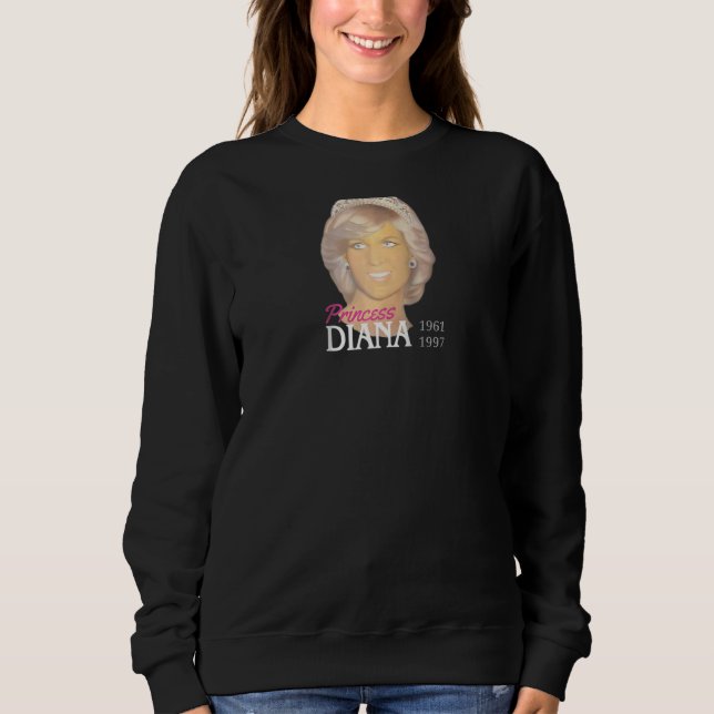 Sweatshirt Princesse Diana Portrait Peinture Amour Hommage Pi (Devant)