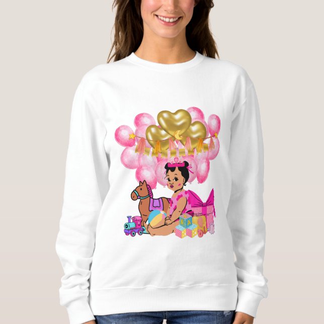 Sweatshirt Princesse en T-shirt rose (Devant)
