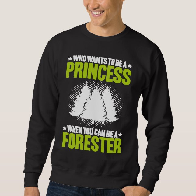 Sweatshirt Princesse forestière forestier (Devant)