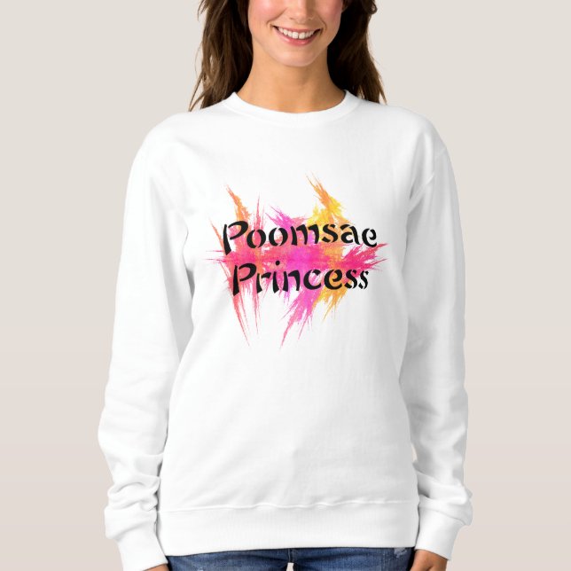 Sweatshirt Princesse rose de Poomsae (Devant)