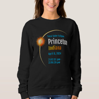 Sweatshirt Princeton Indiana Dans Éclipse Solaire Totale 2024