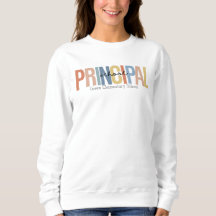 Sweatshirt principal de l'école personnalisée