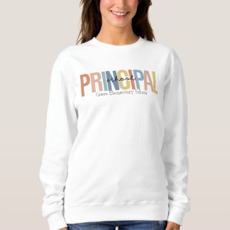 Sweatshirt principal de l'école personnalisée