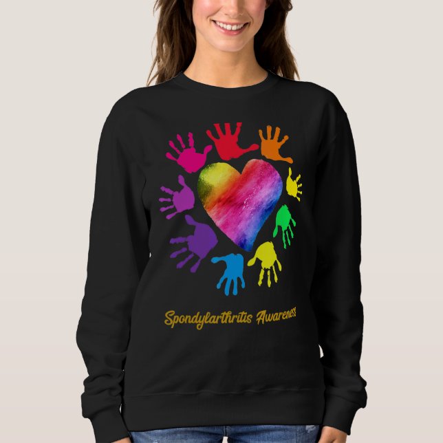 Sweatshirt Prise de conscience de l'arthrite spondylarthrite  (Devant)