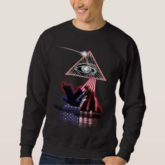 Sweatshirt Prisme rétro vintage Drapeau américain Hapkido
