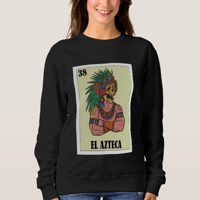 Sweatshirt Prix Mexicain Aztec Design guerrier - El Azteca (Devant)