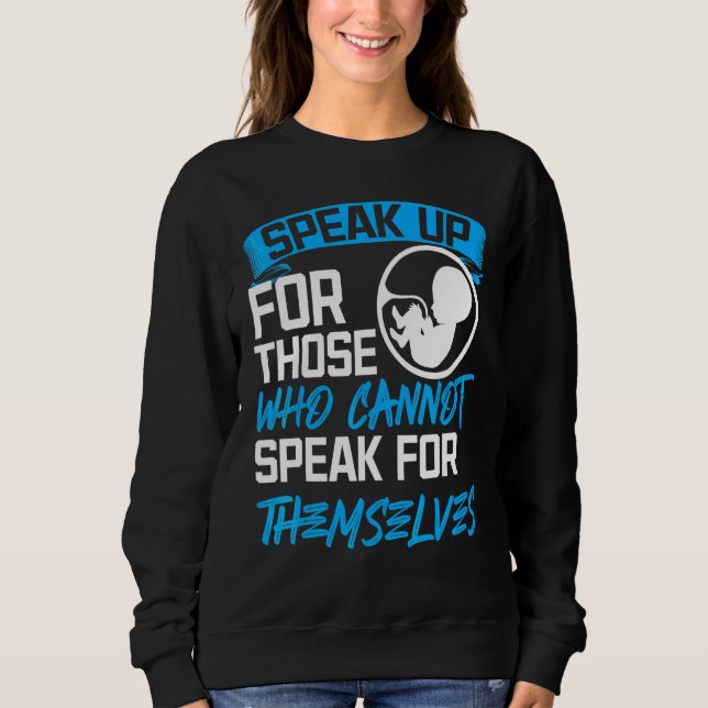 Sweatshirt Pro Vie Anti Avortement 2 (Devant)