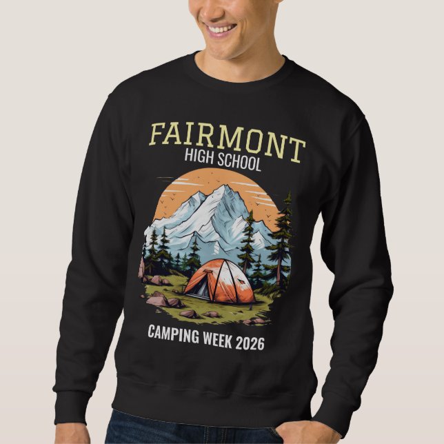 Sweatshirt Produits de Merch à thème Camping avec Texte Édita (Devant)