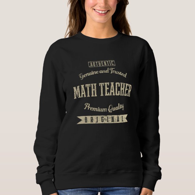 Sweatshirt Prof de maths authentique et de confiance Funny Al (Devant)