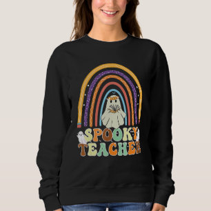 Sweatshirt Prof Fantôme Rétro Groovy Halloween Professeur