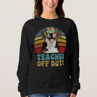 Sweatshirt Prof hors service drôle Beagle chien été