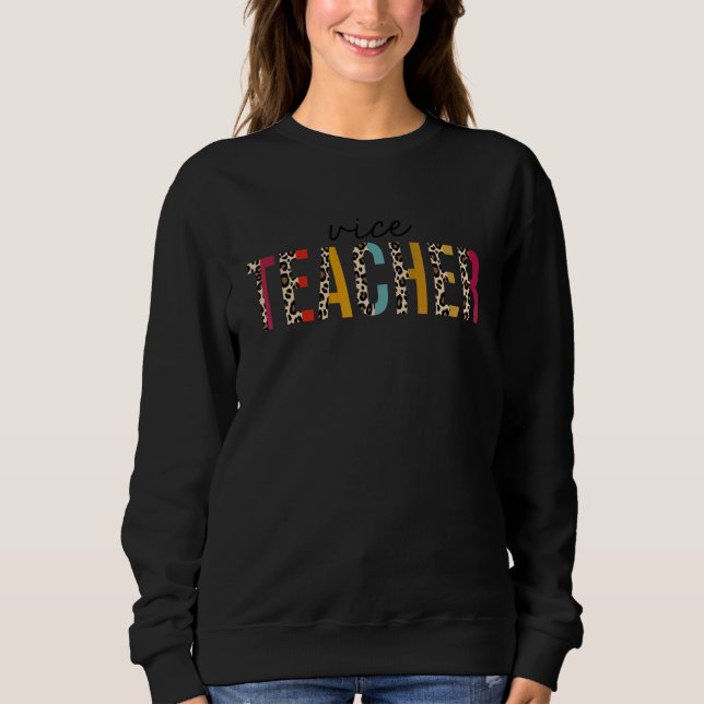 Sweatshirt Professeur adjoint Vie Léopard  Reconnaissance des (Devant)