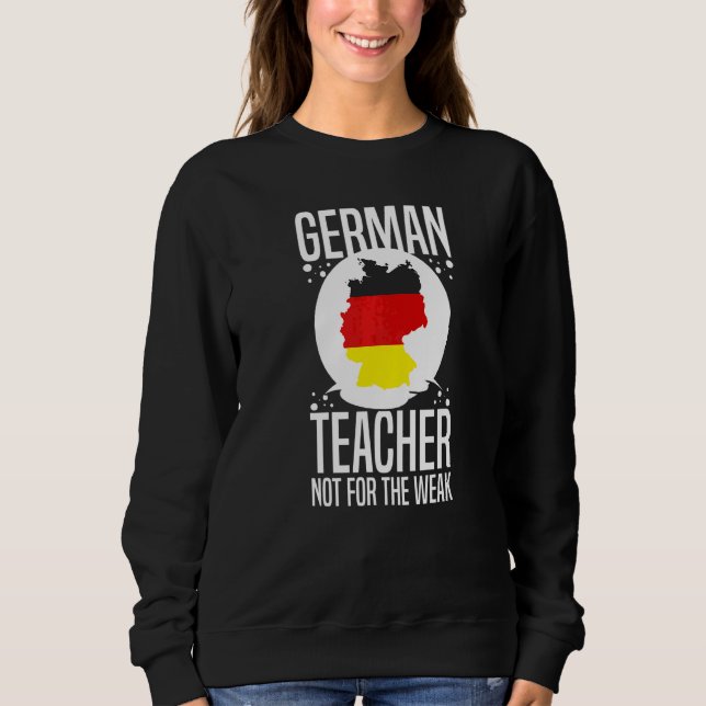 Sweatshirt Professeur d'allemand Drapeau de l'Allemagne Leçon (Devant)