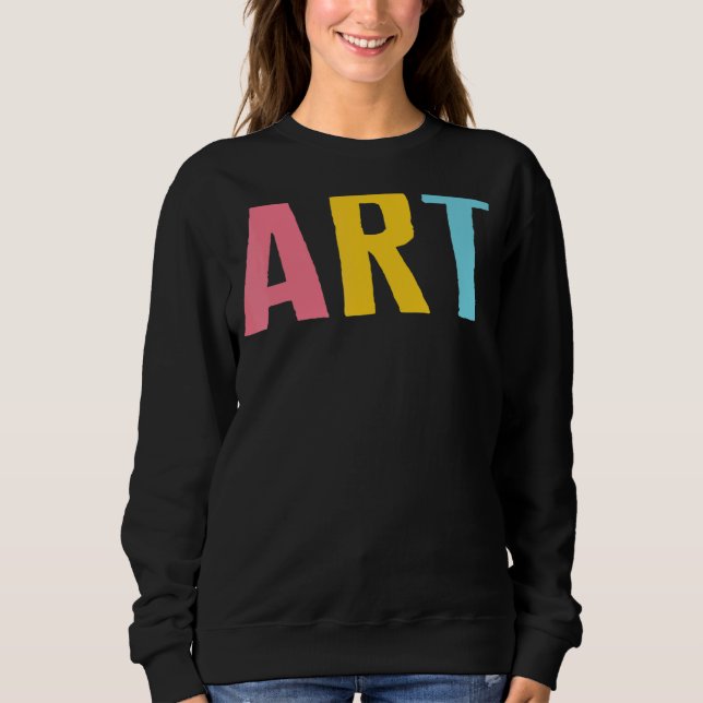 Sweatshirt Professeur d'art Artiste Peinture Sport Instructeu (Devant)