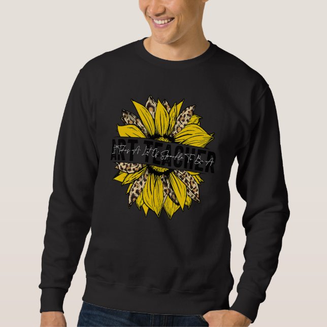 Sweatshirt Professeur d'art Boho Tournesol Attentionné Dévoué (Devant)