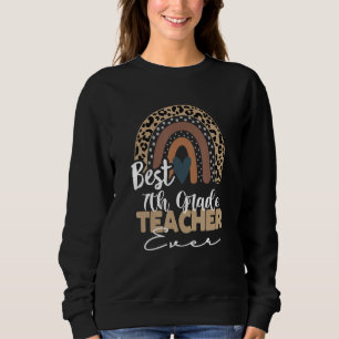 Sweatshirt Professeur de 7e année Boho Rainbow Appréciation d