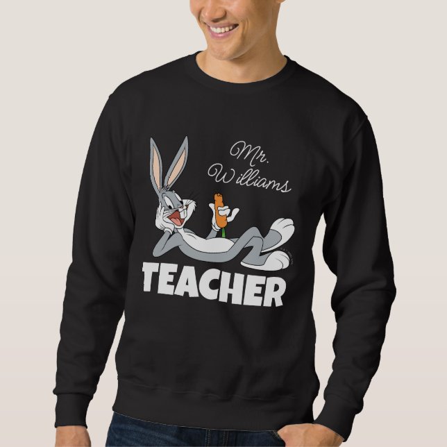 Sweatshirt Professeur de carottes à manger sur le sol de BUGS (Devant)