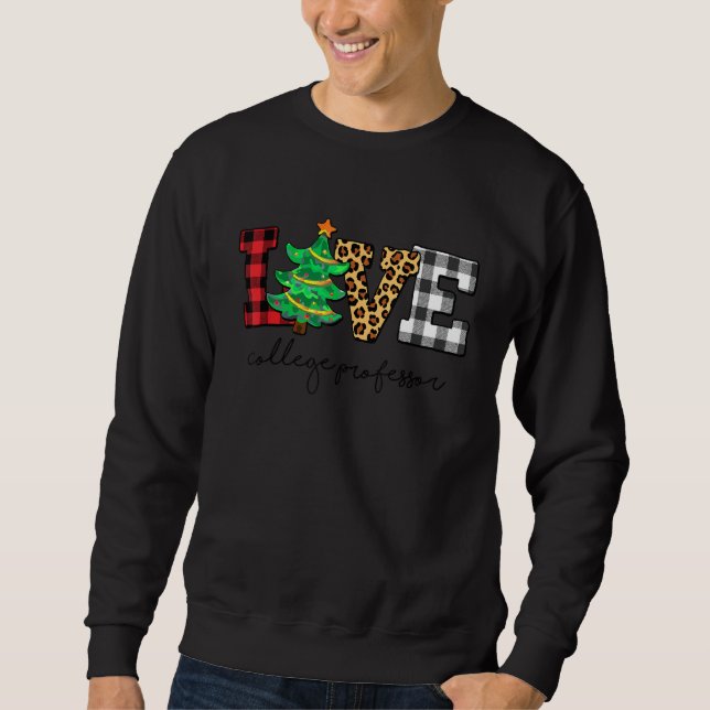 Sweatshirt Professeur de collège Amour Noël Famille Pajamas F (Devant)