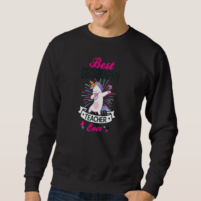 Sweatshirt Professeur de géographie (Devant)