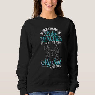 Sweatshirt Professeur de latin Rome Leçon de langue Étudiant 