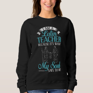 Sweatshirt Professeur de latin Rome Leçon de langue Étudiant