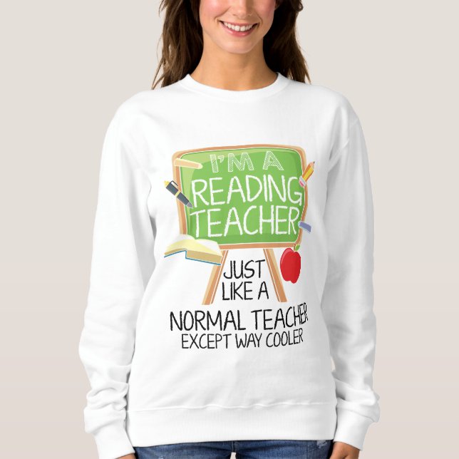 Sweatshirt Professeur de lecture  (Devant)