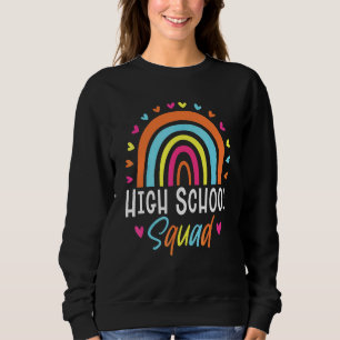 Sweatshirt Professeur de lycée Boho Rainbow Équipe Lycée 