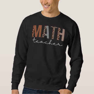 Sweatshirt Professeur De Mathématiques Leopard Appréciation P