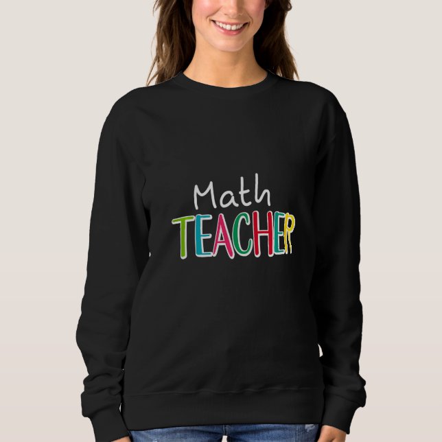 Sweatshirt Professeur de mathématiques Mathématicien Algèbre  (Devant)