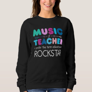 Sweatshirt Professeur De Musique Ich Bevorge Den Terme Études