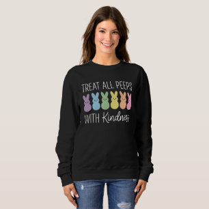 Sweatshirt Professeur de Pâques Traitez Tous Les Poussins Ave