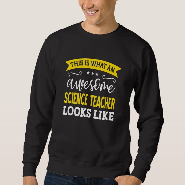 Sweatshirt Professeur de sciences intitulé du poste employé t (Devant)