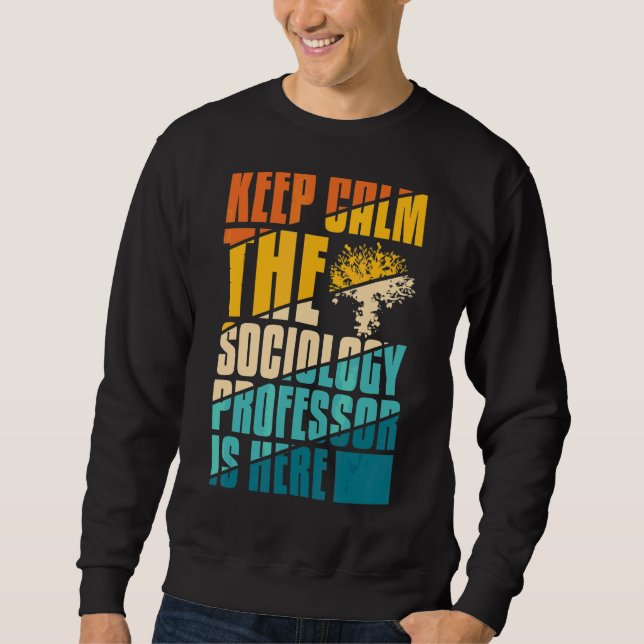 Sweatshirt Professeur de sociologie Citations d'enseignement  (Devant)