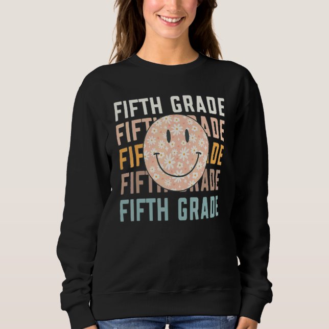 Sweatshirt Professeur de visage souriant de cinquième année r (Devant)