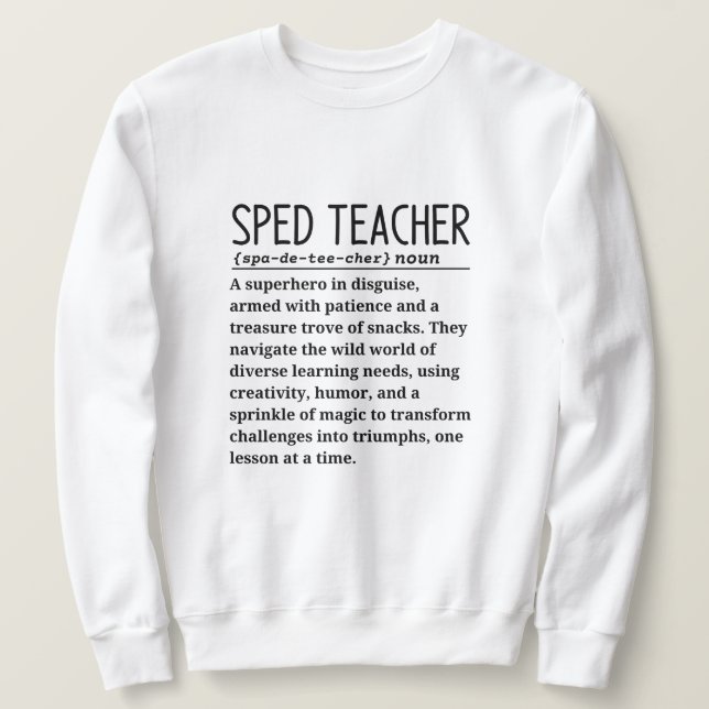 Sweatshirt Professeur de vitesse (Design devant)