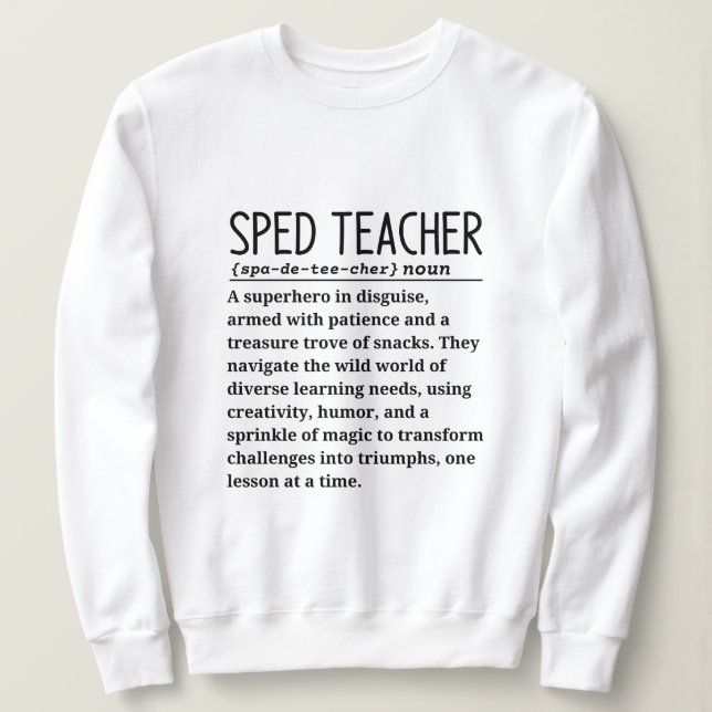 Sweatshirt Professeur de vitesse (Design devant)