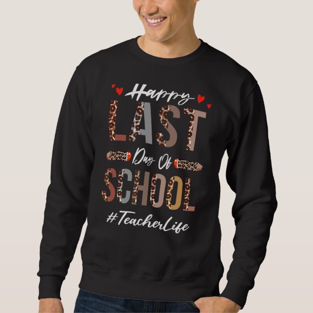 Sweatshirt Professeur heureux dernier jour d'école d'été  Léo (Devant)