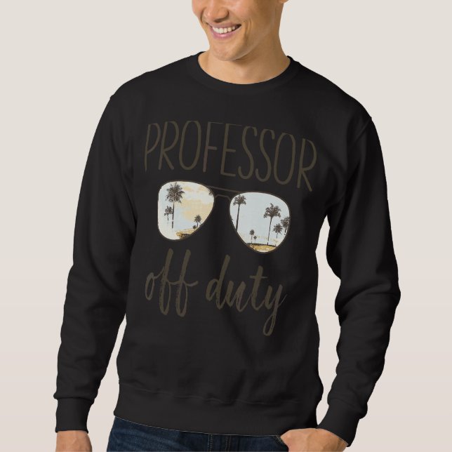 Sweatshirt Professeur Hors Fonctionnement Dernier Jour Du Col (Devant)