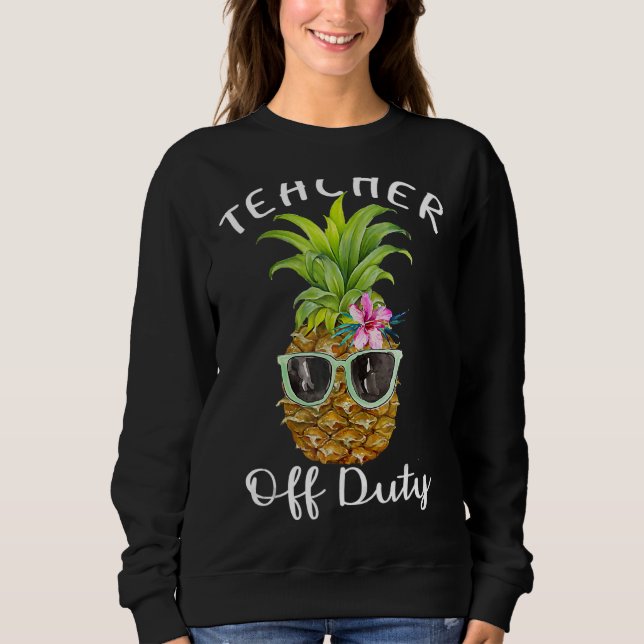 Sweatshirt Professeur hors service Fin de l'école (Devant)
