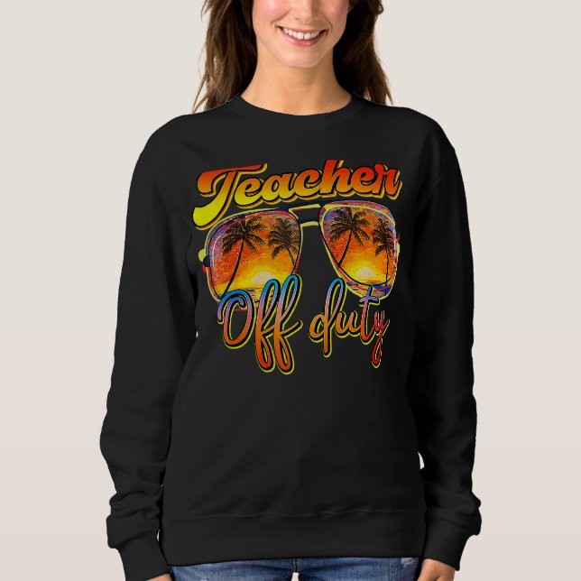 Sweatshirt Professeur Hors Service Lunettes De Soleil Été Der (Devant)