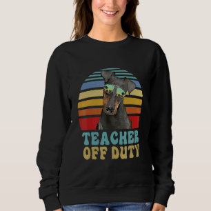 Sweatshirt Professeur hors service Manchester Terrier Chien é