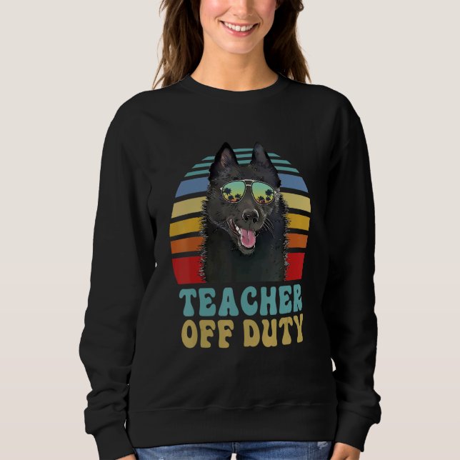 Sweatshirt Professeur hors service Schipperke Chig été (Devant)