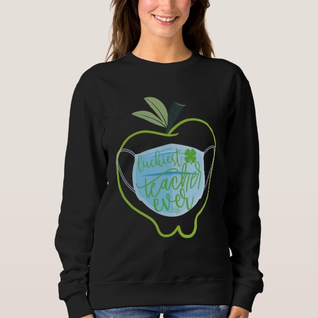 Sweatshirt Professeur le plus chanceux jamais heureux Saint P (Devant)