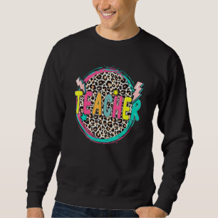 Sweatshirt Professeur léopard premier jour d'école heureux pr