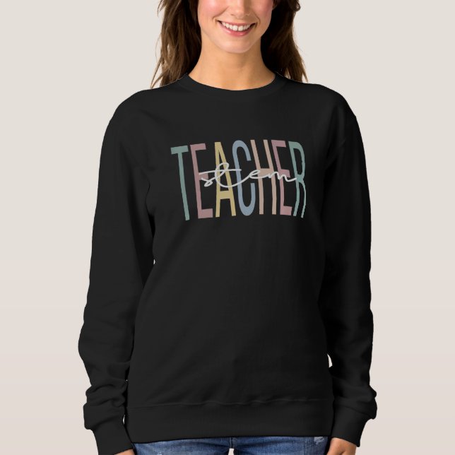 Sweatshirt Professeur Stem Sciences Technologie Ingénierie Ma (Devant)