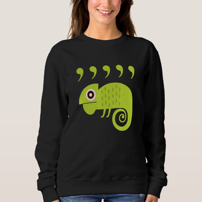 Sweatshirt Professeurs d'anglais Comma Caméléon 80s (Devant)