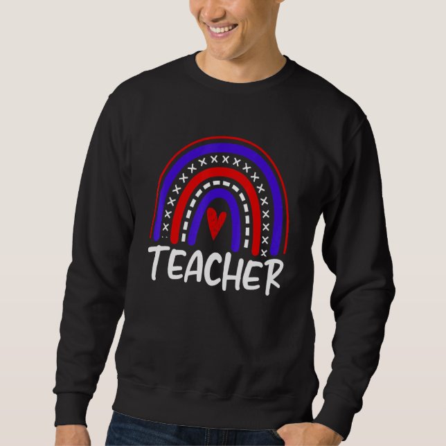Sweatshirt Profession américaine Drapeau Patriotique Enseigna (Devant)