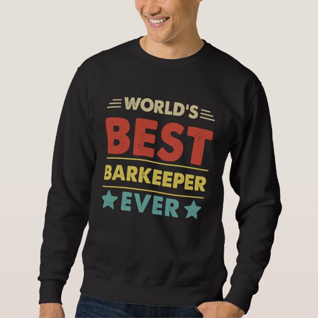 Sweatshirt Profession de barman Meilleur barman du monde (Devant)